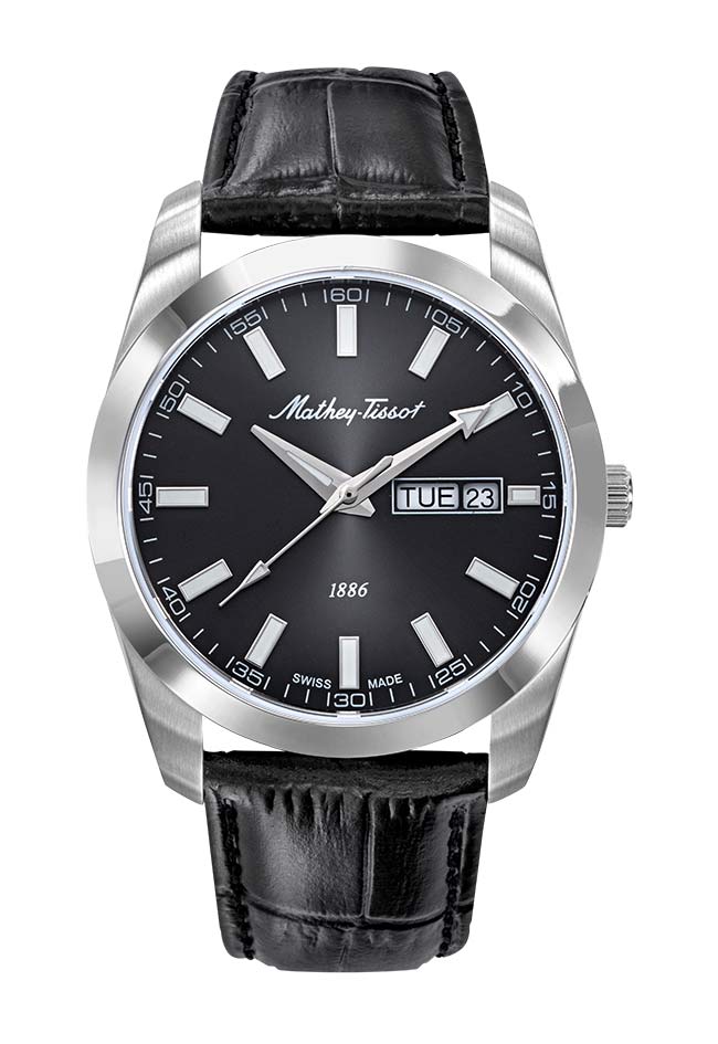 ساعة Mathy I Day-Date H453ALN فضي – 40 مم