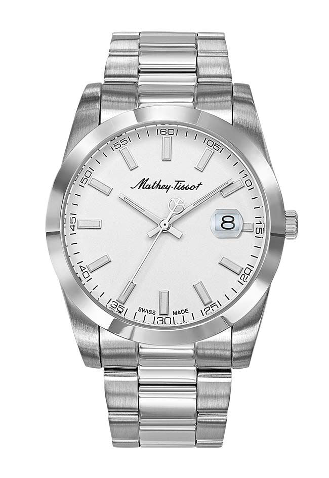ساعة Mathy I H450AI أبيض - 40 مم