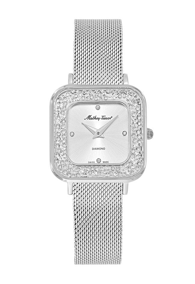 ساعة Gemina D984SAI فضي – 28 مم
